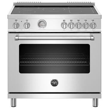 Bertazzoni 36" Induction Range with 5 Heating Zones in Stainless Steel, , large