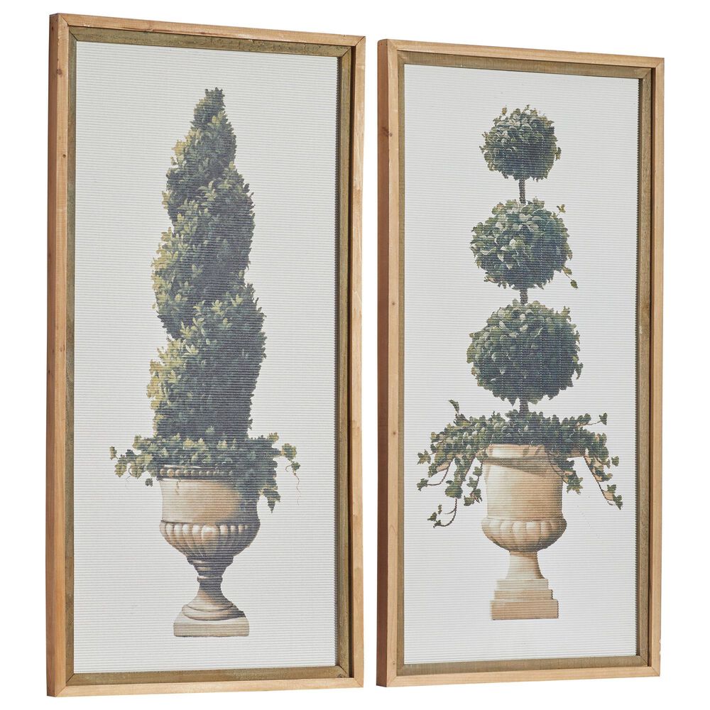 Maple and Jade 40" x 20" Botanical Wall Art in Multicolored (Set of 2), , large