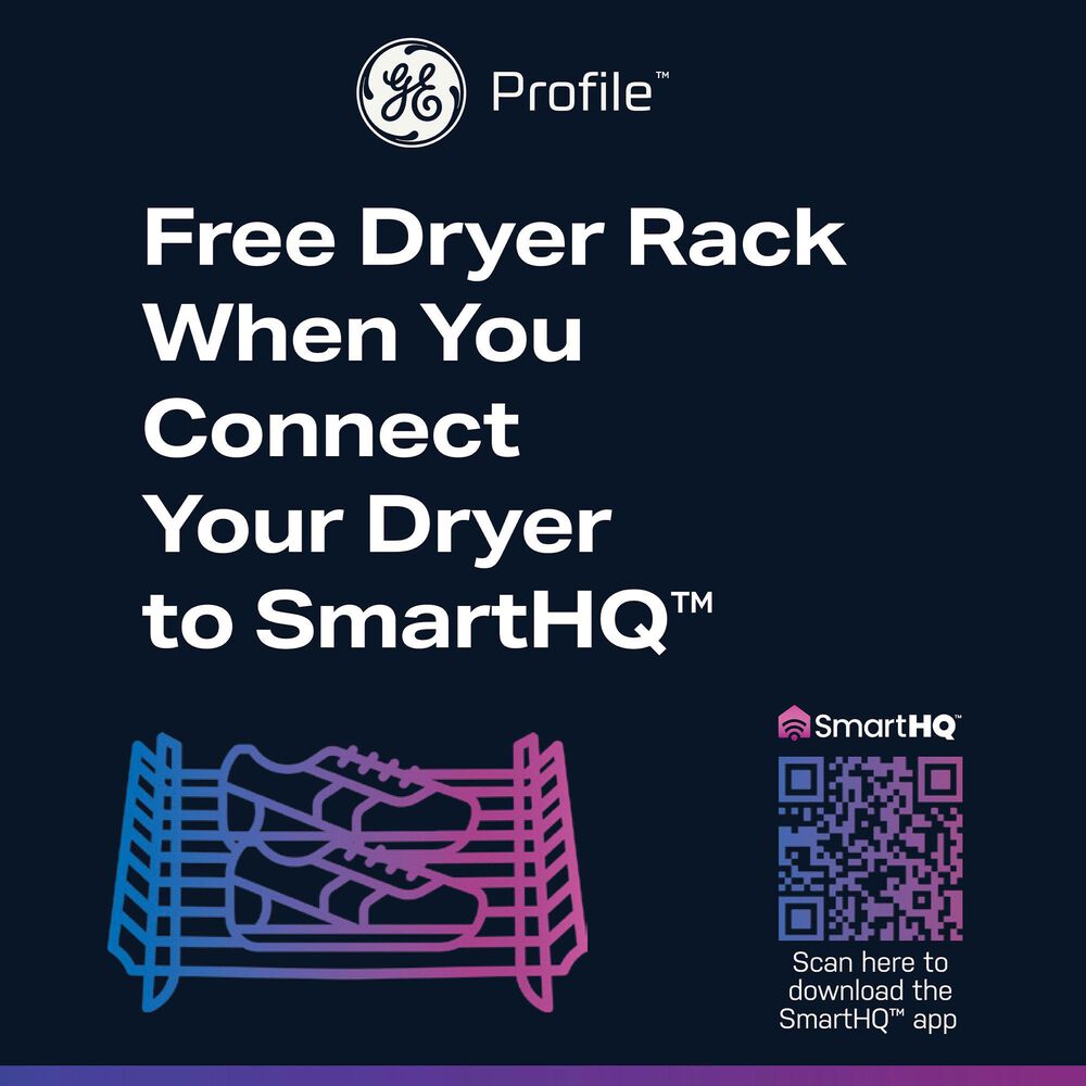 GE Profile 7.3 Cu. Ft. Smart Front Load Gas Dryer with Steam and Washer Link in Sapphire Blue, , large