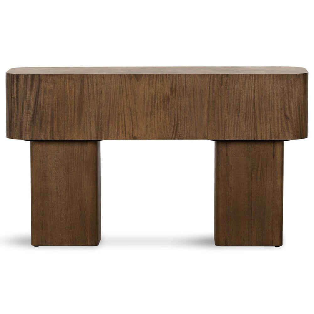 Four Hands Blanco Console Table in Warm Umber Burl, , large
