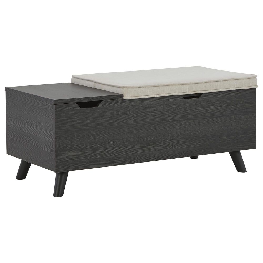 Ashley Yarlow Storage Bench in Gray, , large