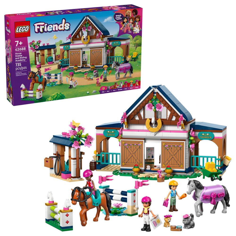 LEGO Friends Horse Stable and Riding Academy Building Set, , large