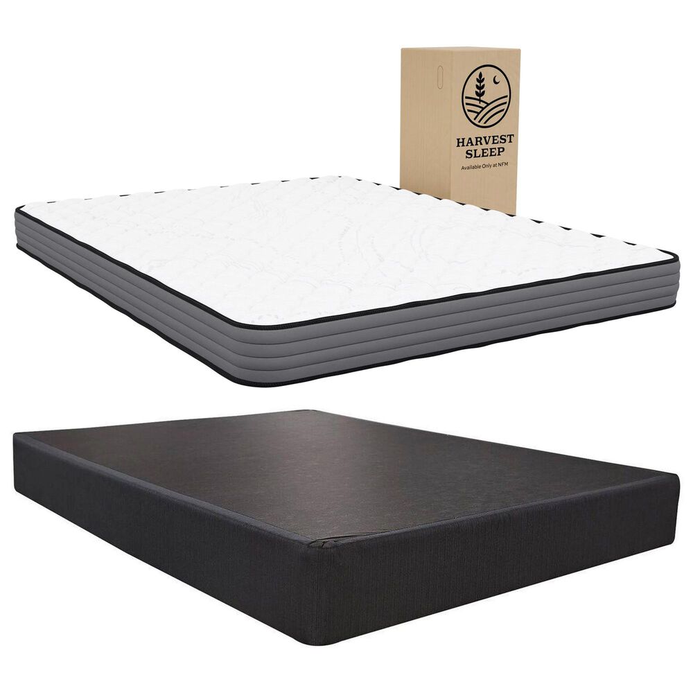 Harvest Sleep 6" Firm Foam King Mattress with High Profile Box Spring, , large