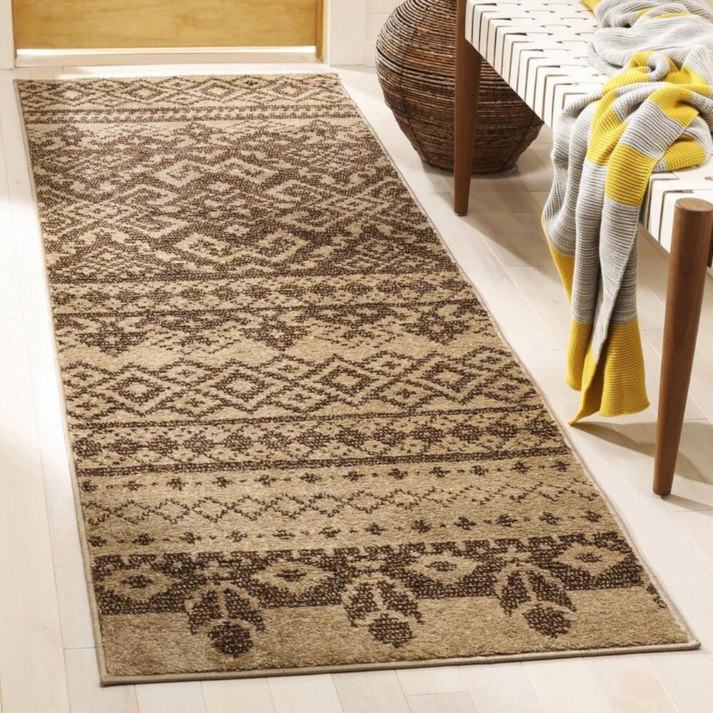 Safavieh Adirondack ADR107C 2"6" x 6" Camel and Chocolate Runner, , large