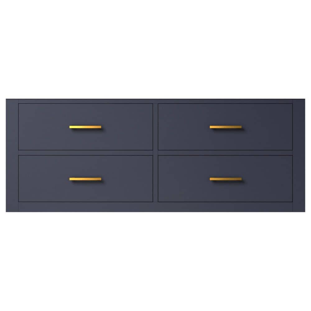 Lexora Home Castor 48&quot; Single Bathroom Vanity in Blue with 2 cm White Cultured Marble Top and Rectangular Sink, , large