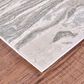 Feizy Prasad Abstract 8" x 11" Light Gray Area Rug, , large