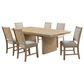 Furniture of America Virex Extendable 7-Piece Dining Table Set in Natural, , large
