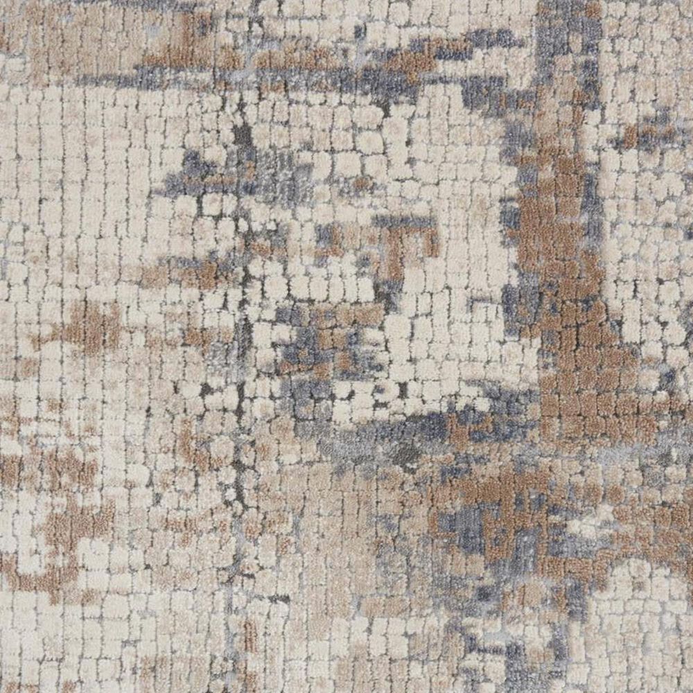 Nourison Rustic Textures RUS06 2&#39;2&quot; x 7&#39;6&quot; Beige and Grey Runner, , large