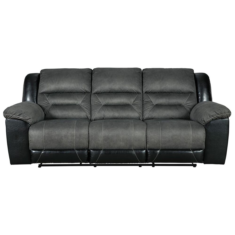 Signature Design by Ashley Earhart Manual Reclining Sofa in Slate, , large