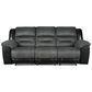 Signature Design by Ashley Earhart Manual Reclining Sofa in Slate, , large