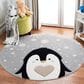 Safavieh Carousel 6"7" Round Light Grey and Black Kids  Area Rug, , large