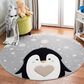 Safavieh Carousel 6"7" Round Light Grey and Black Kids Area Rug, , large