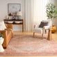 Nourison Vintage Washables Coral and Taupe 4" x 6" Area Rug, , large