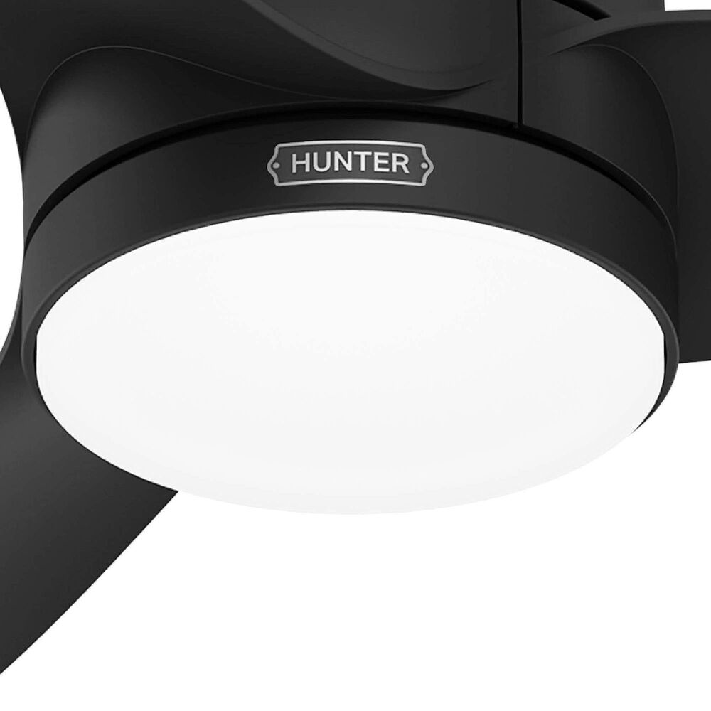 Hunter Bolsa 52&quot; Ceiling Fan with LED Light in Matte Black, , large