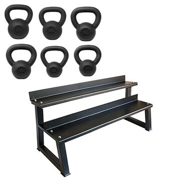 Apollo Athletics Kettlebell Bundle Set with Rack, , large