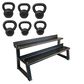 Apollo Athletics Kettlebell Bundle Set with Rack, , large