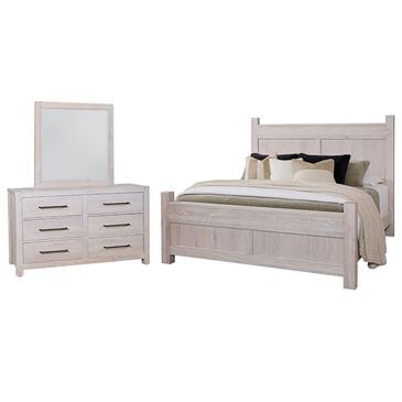 Viceray Collections Joinery 3-Piece Queen Bedroom Set in Washed White Oak, , large