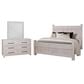 Viceray Collections Joinery 3-Piece Queen Bedroom Set in Washed White Oak, , large