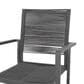 Hearth and Haven Outdoor Modern Aluminum Dining Chair with Dark Gray Rope Weave Seat in Gray (Set of 2), , large