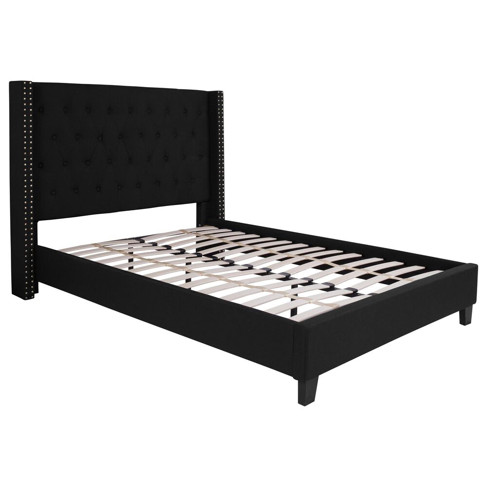 Flash Furniture Riverdale Full Platform Bed in Black, , large
