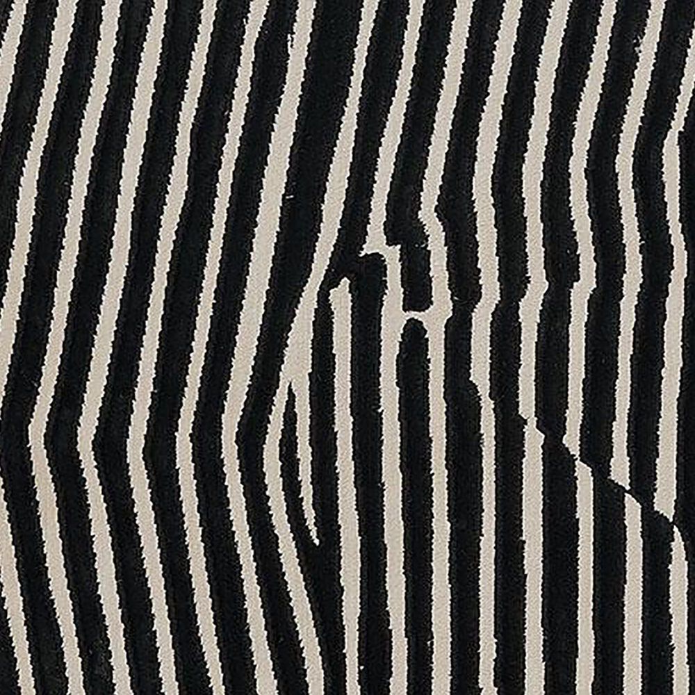 Momeni Xander Geometric 2&#39; x 8&#39; Black Runner, , large