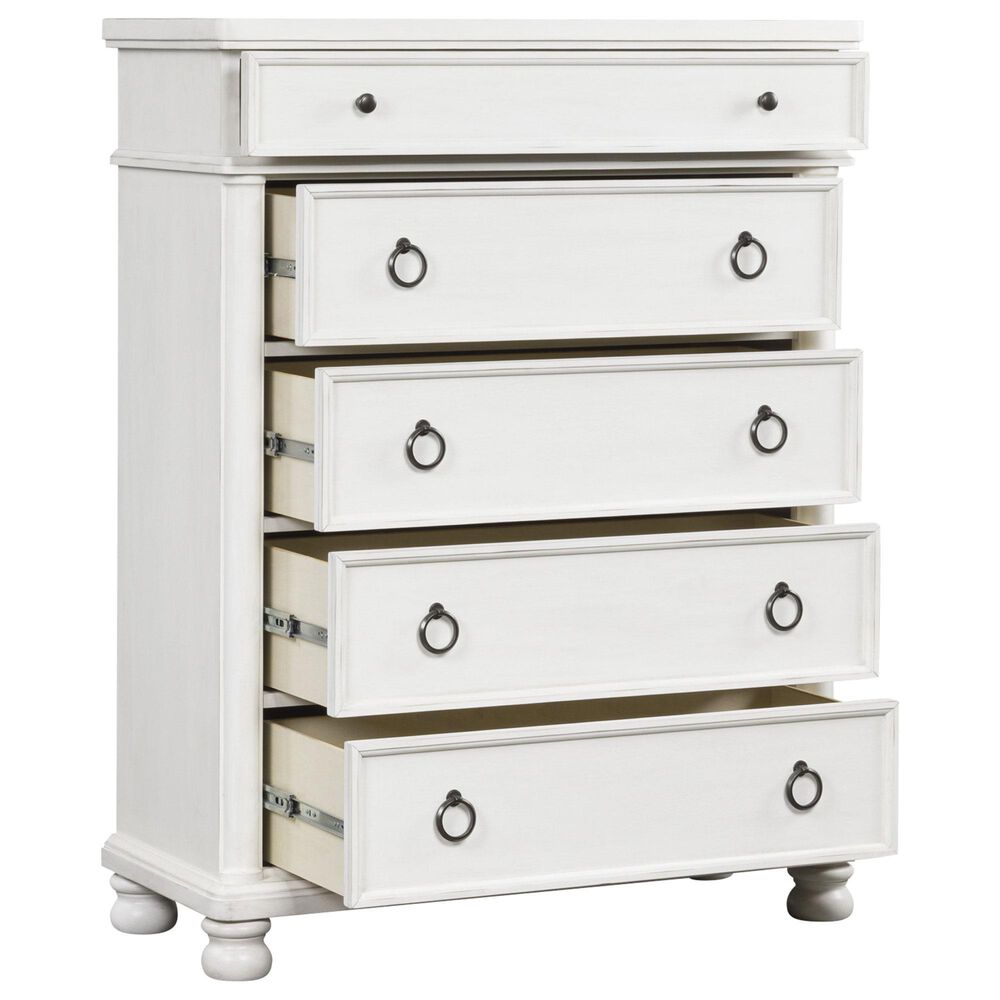 Ashley Rowlenstown 5-Drawer Chest in Antique White, , large