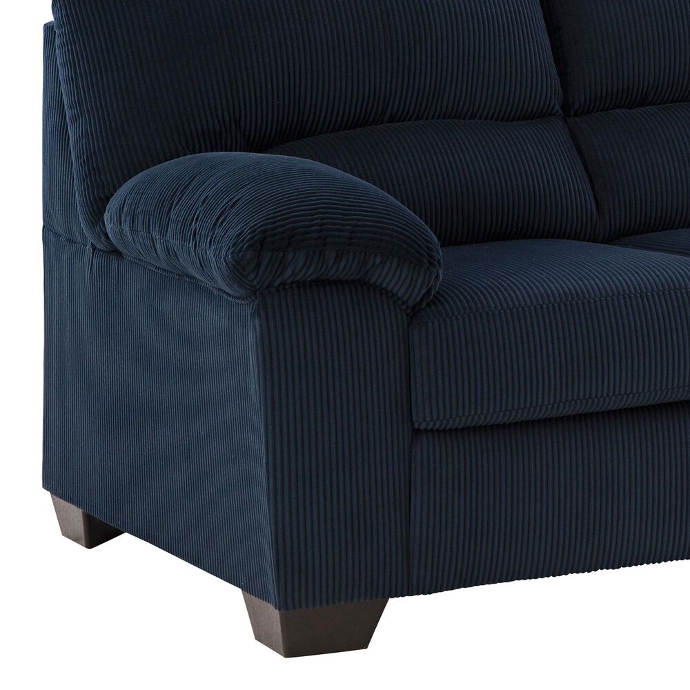 Ashley SimpleJoy Stationary Sofa in Navy, , large