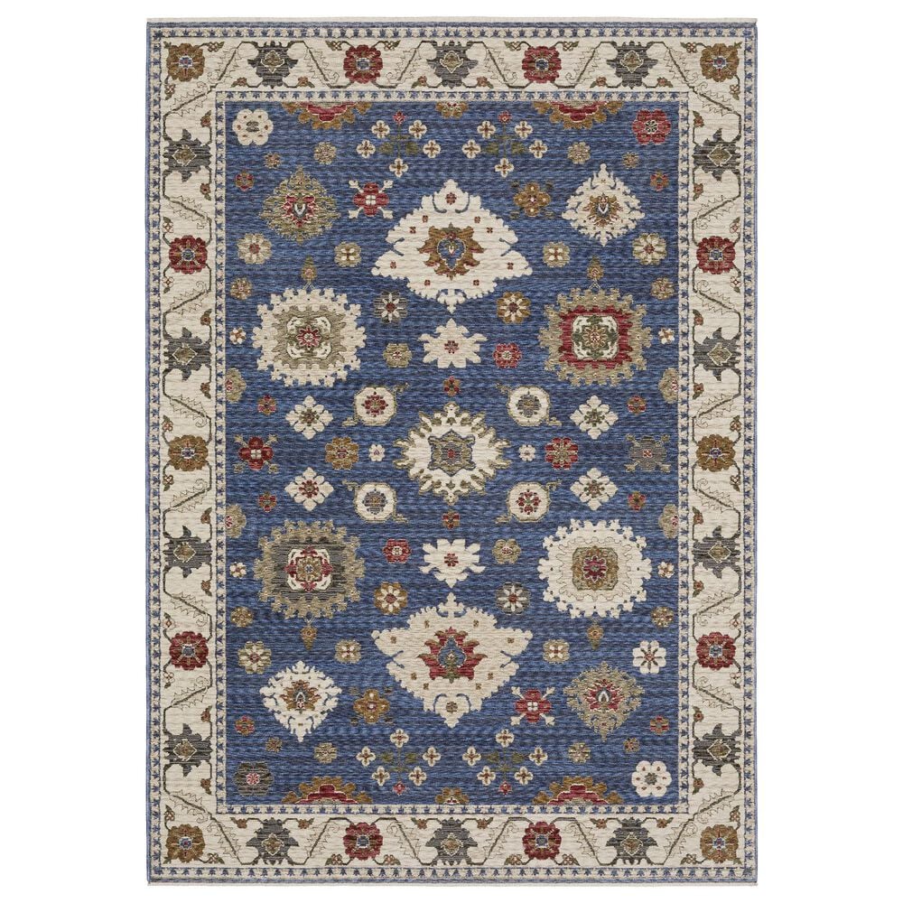 Oriental Weavers Hastings HA06Z 9"10" x 12"10" Blue Area Rug, , large