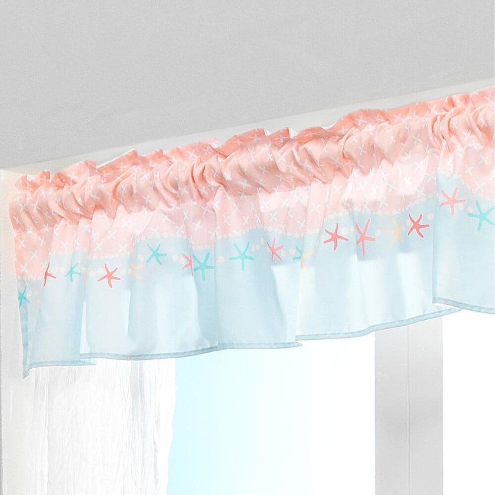 Lambs and Ivy Ocean Mist Window Valance, , large