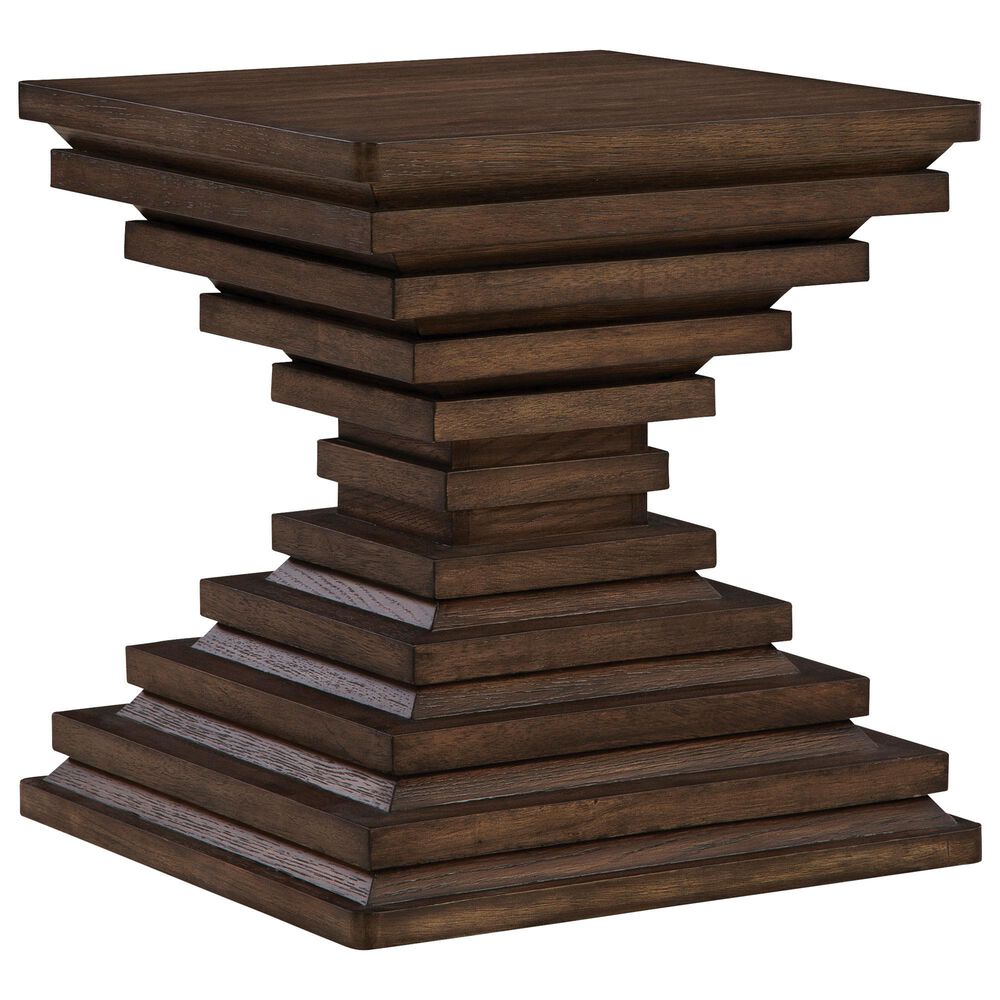 Ashley Hannodream End Table in Warm Brown, , large