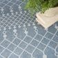 Nourison Astra Machine Washable 5"3" x 7" Blue Area Rug, , large