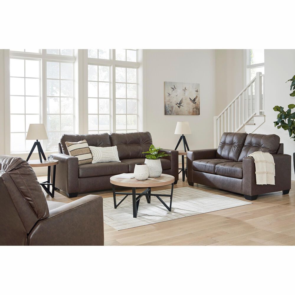 Ashley Barlin Mills Stationary Queen Sleeper Sofa in Umber, , large