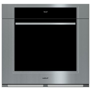 Wolf 30" M Series Transitional Built-In Single Electric Wall Oven with Convection in Stainless Steel, , large