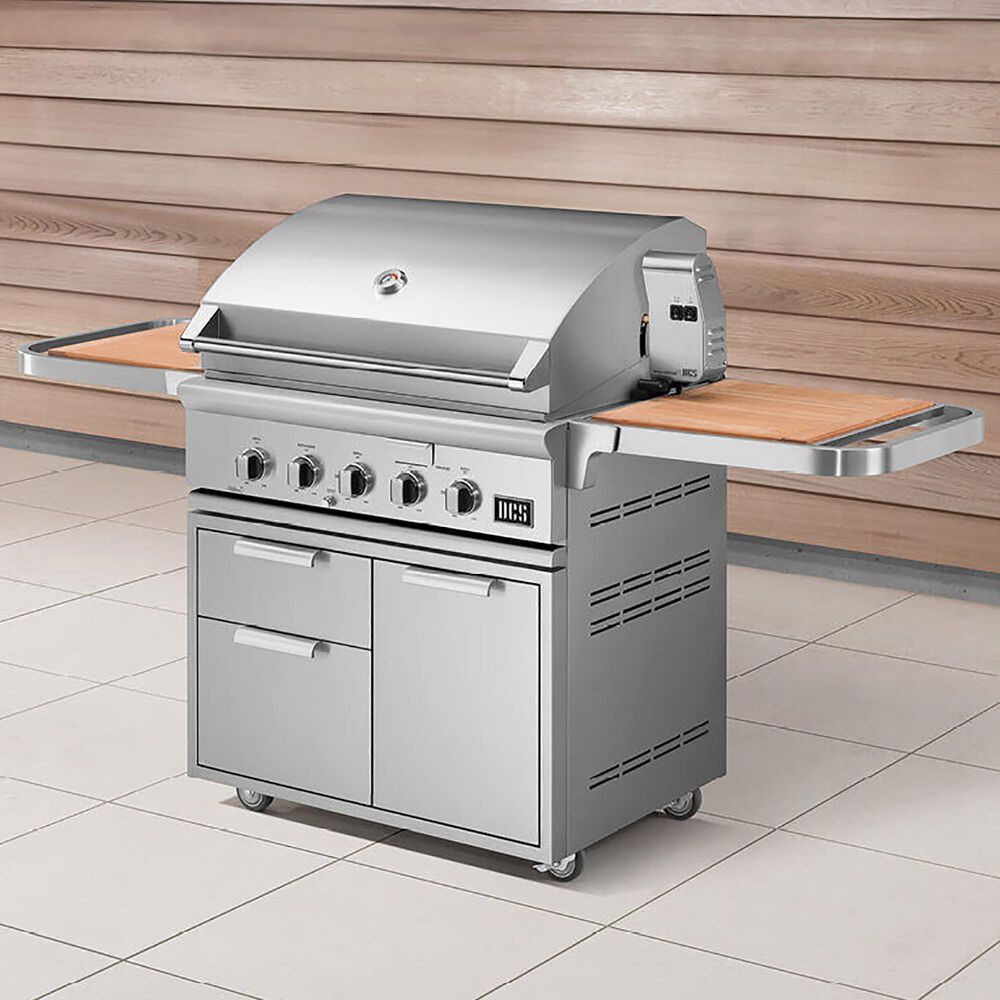 DCS 36&quot; Liquid Propane Gas Grill with Cart in Stainless Steel, , large
