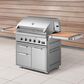 DCS 36" Liquid Propane Gas Grill with Cart in Stainless Steel, , large