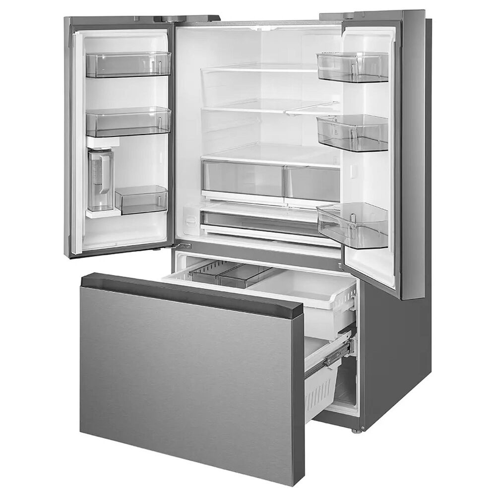 Midea 27 Cu. Ft. Counter-Depth French Door Refrigerator with AutoFill Water Pitcher in Stainless Steel, , large