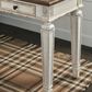 Ashley Realyn 3-Drawer Home Office Desk in White and Brown, , large