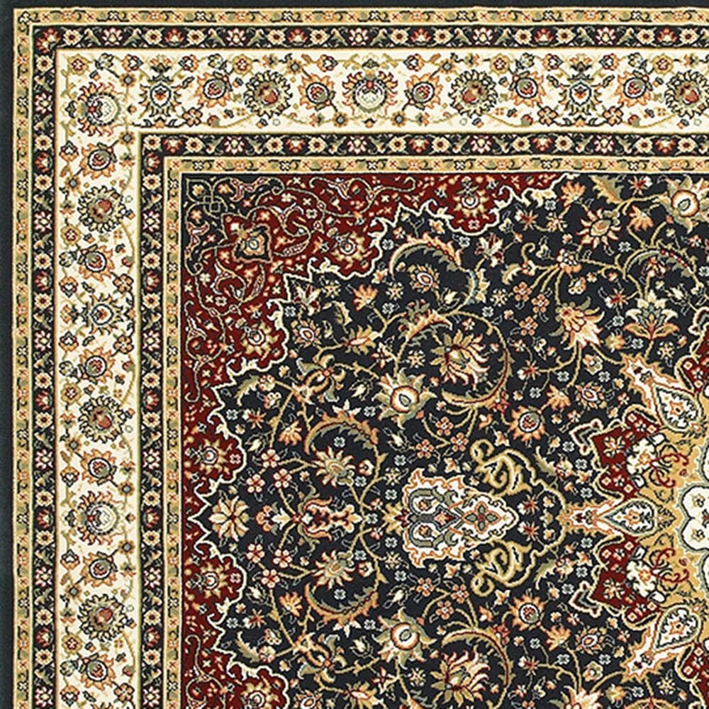 Oriental Weavers Kashan 119U1 7&#39;10&quot; x 10&#39;10&quot; Navy Area Rug, , large