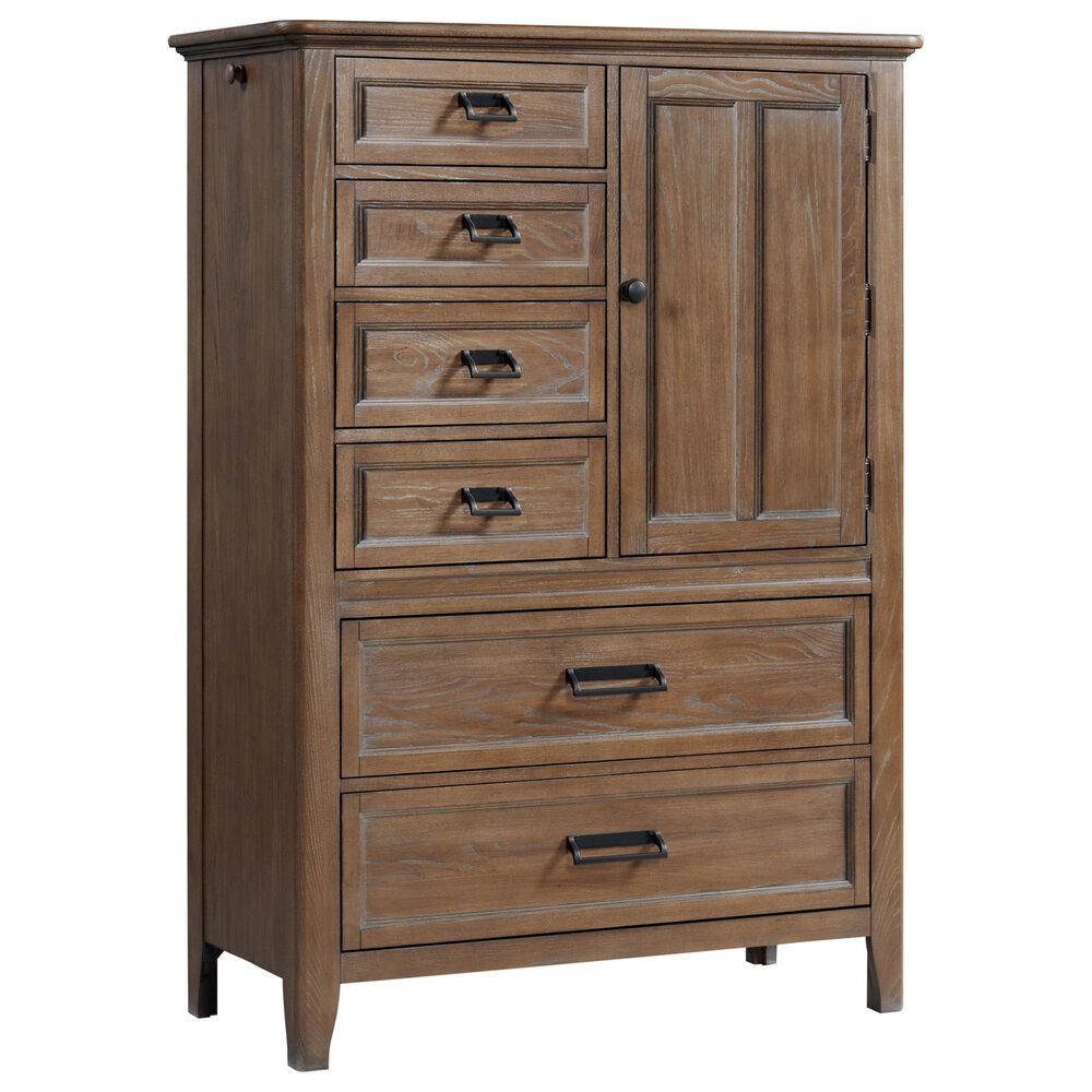 Hawthorne Furniture Alta 6 Drawer Gentleman"s Chest in Harvest Brown, , large
