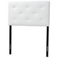 Baxton Studio Baltimore Twin Upholstered Headboard in White, , large