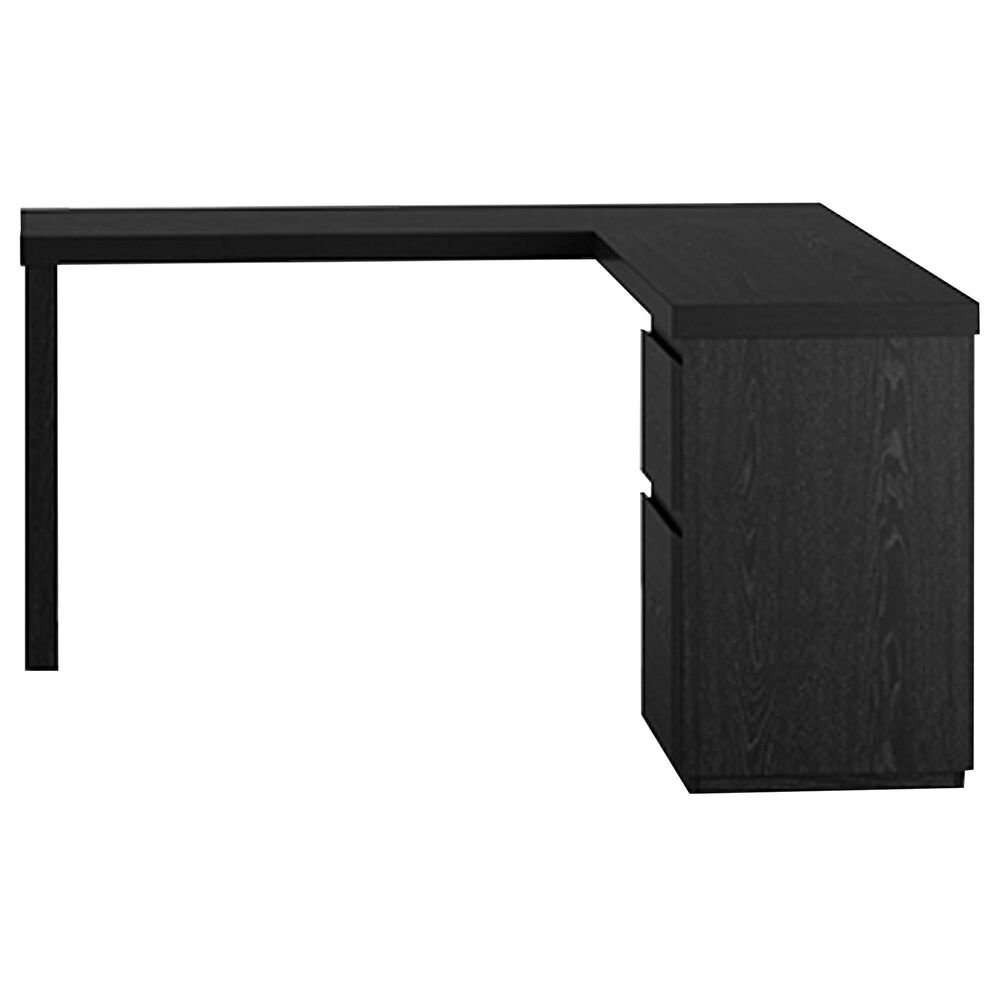 Sauder Northcott L-Shaped Desk with Drawers in Bourbon Oak, , large