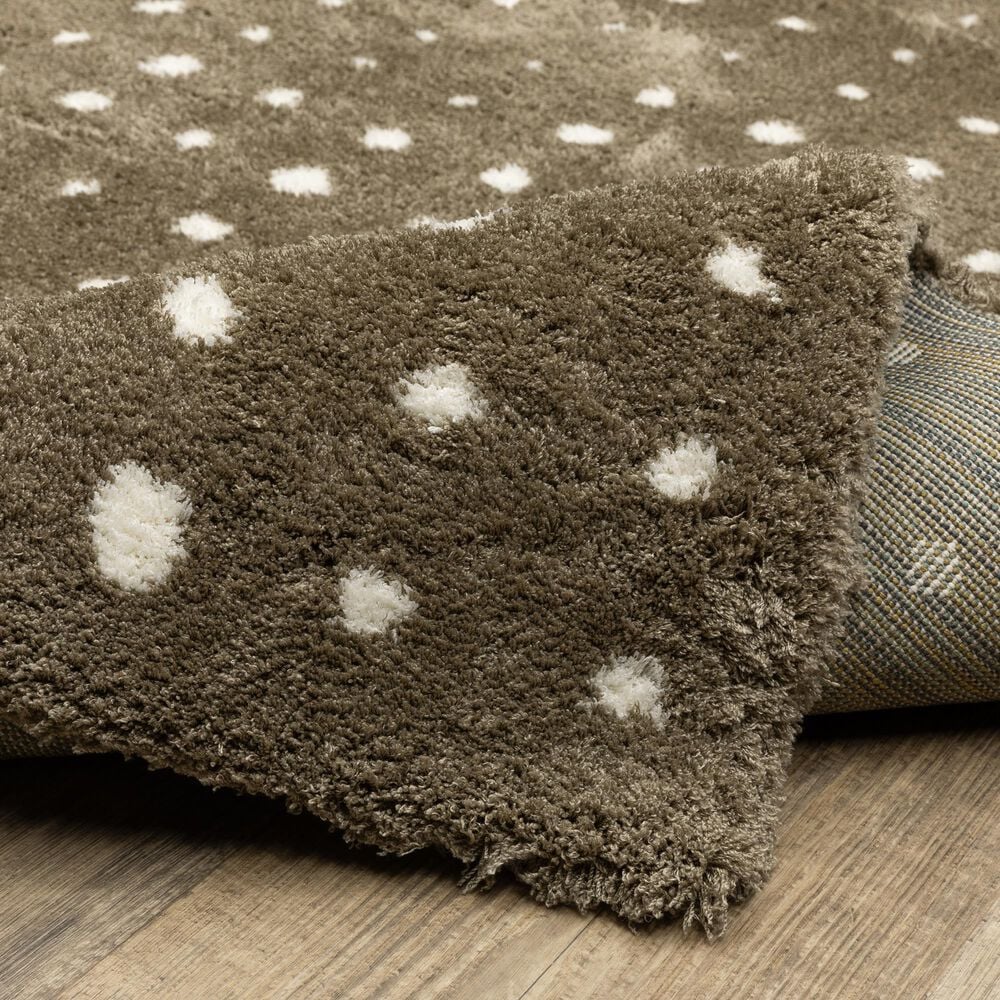 Oriental Weavers Galileo GAL03 Brown and Ivory 2&#39;3&quot; x 7&#39;6&quot; Runner, , large