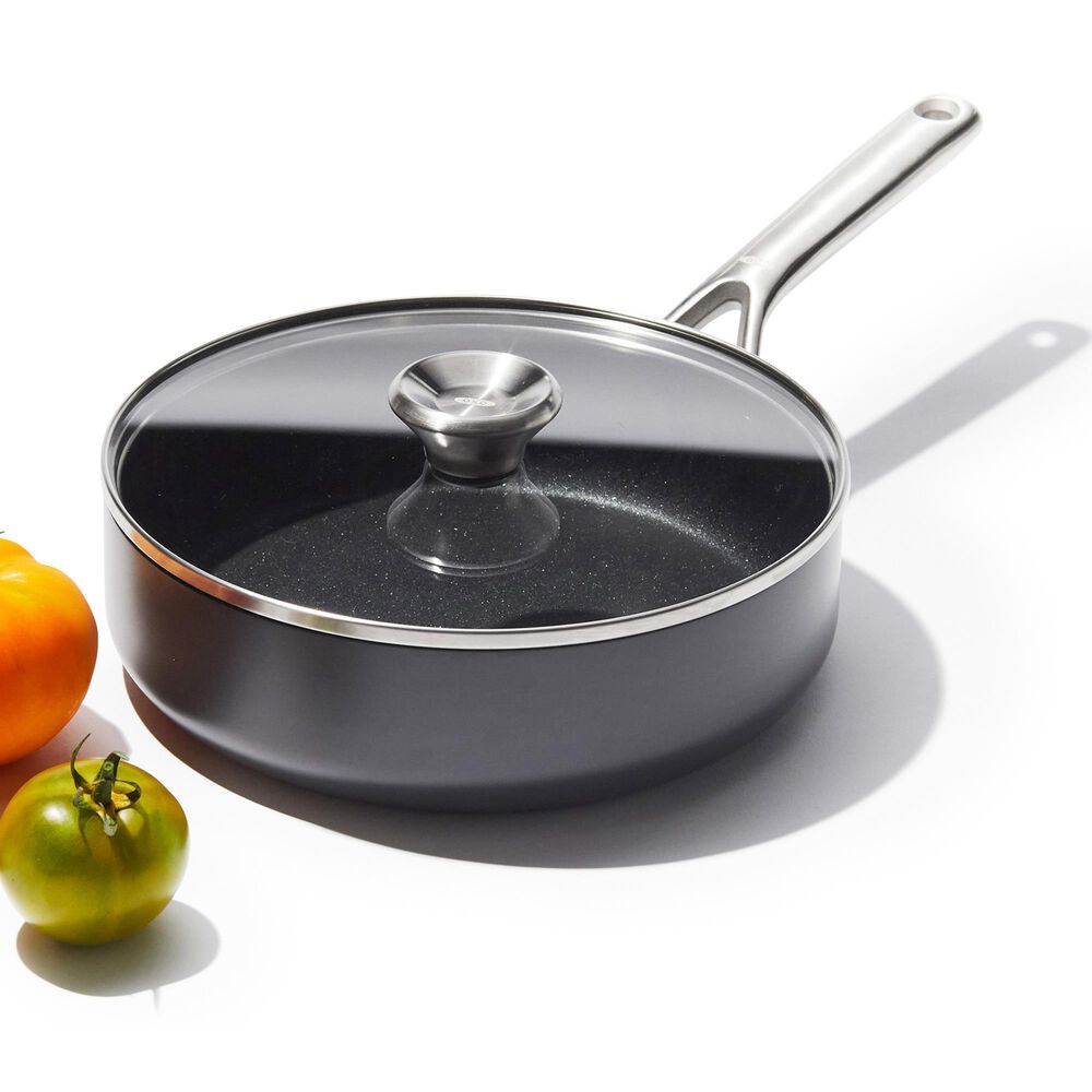 Green Pan Reserve Pro 3 Qt. Ceramic Nonstick Covered Saute Pan in Black, , large