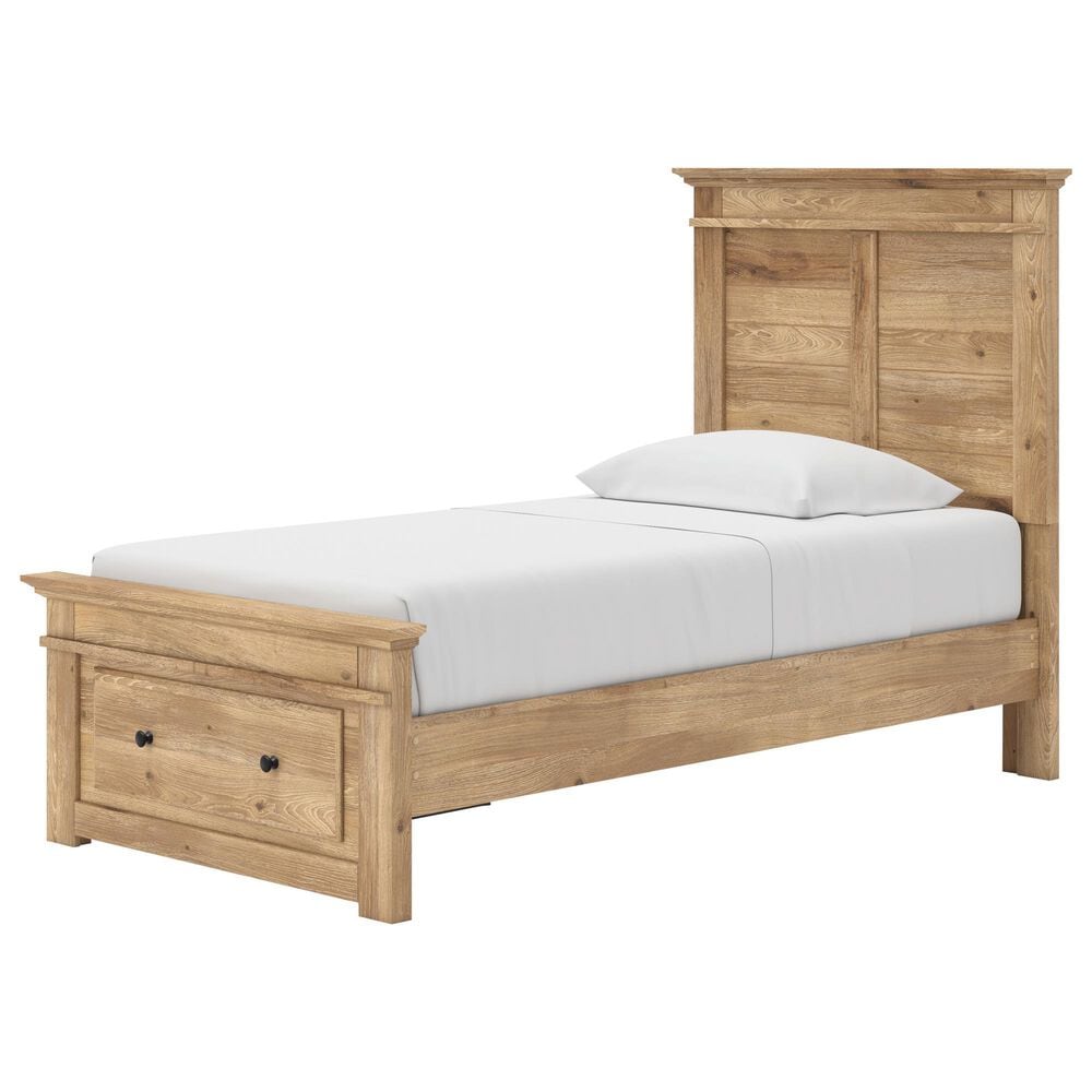 Ashley Makidern 2-Piece Twin Storage Bedroom Set with Drawer in Natural Brown, , large