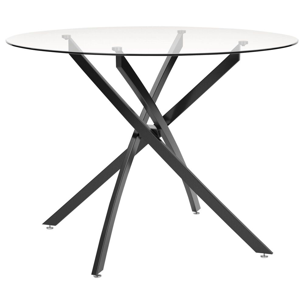 Ashley Pharwynn Round Dining Table in Dark Gunmetal - Table Only, , large