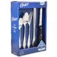 Oster Silvermist 20 Piece Flatware Set with Steak Knives in Stainless Steel, , large