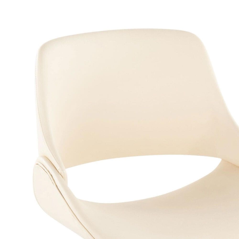 Lumisource Fabrico Office Chair with Cream Cushion in Gold, , large