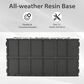 Hearth and Haven 190-Gallon Outdoor Storage Deck Box with Hydraulic Piston in Dark Gray, , large