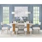 Legacy Classic Miramar 7-Piece Rectangular Dining Set in Oyster and Muted Brass, , large