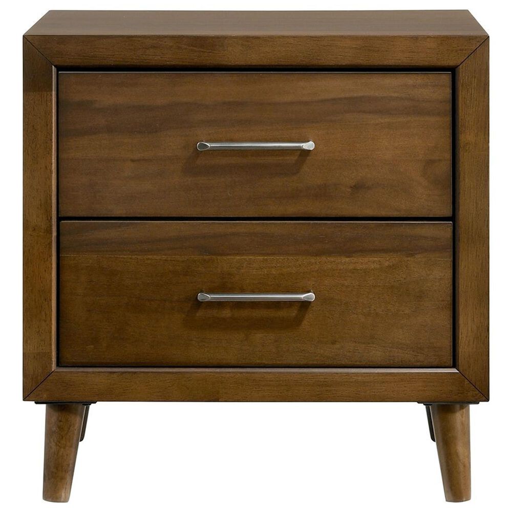 Mayberry Hill Malibu 5 Piece Full Bedroom Set in Walnut, , large